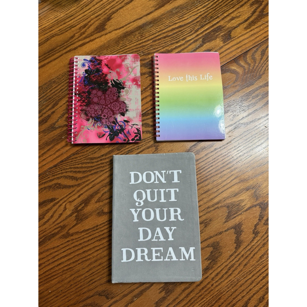 Journal Notebook Lot Bundle Of 3 Lined